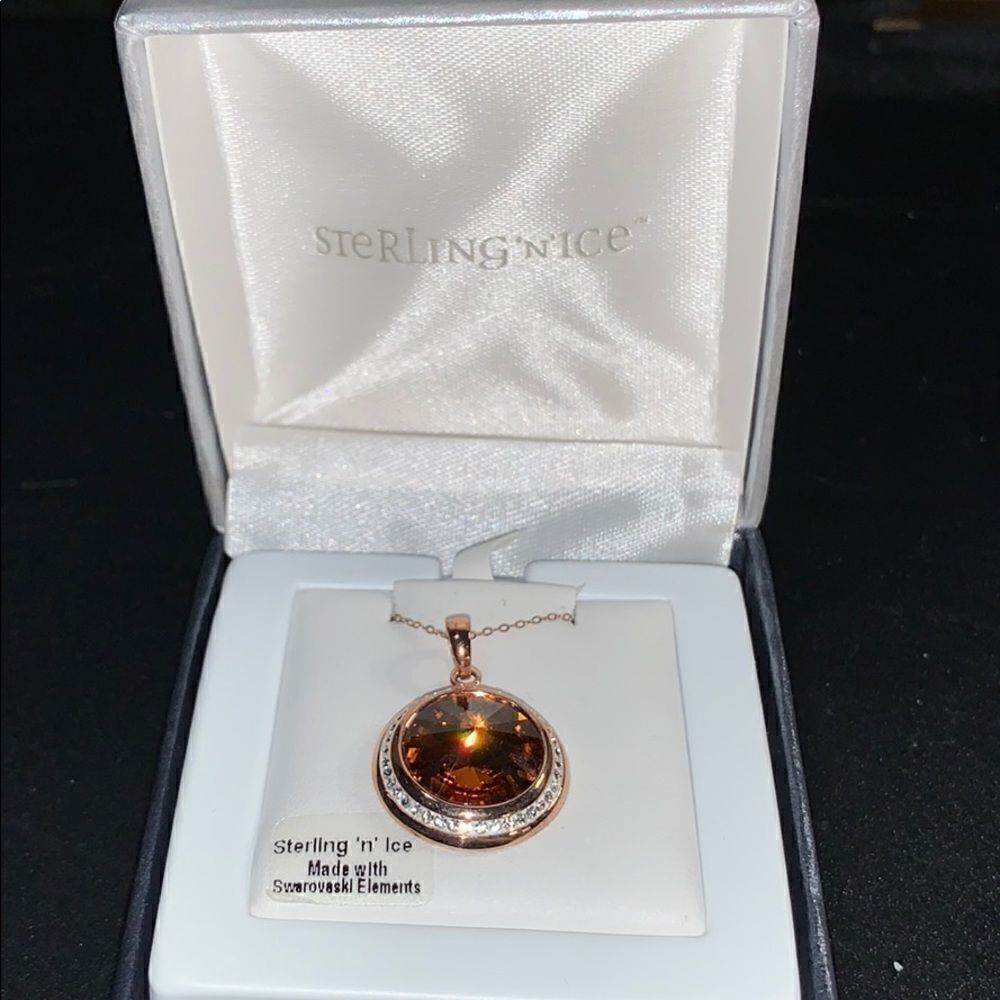 NWT Sterling ‘n’ Ice Rose Gold Plated Necklace